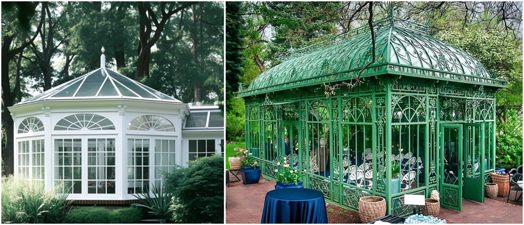 Victorian greenhouse, Victorian glass greenhouse, tempered glass